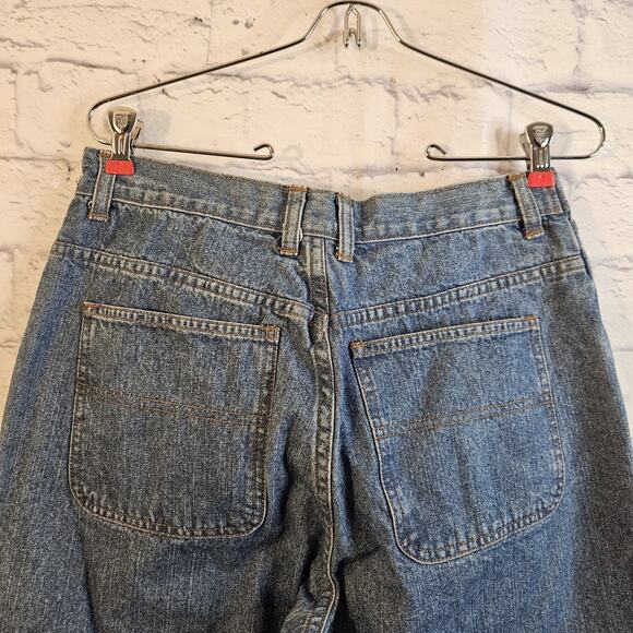 Vintage Faded Glory Wide Leg Jeans Y2k Sz 10 REG (29X29) Medium Blue Denim 90's - Picture 4 of 7